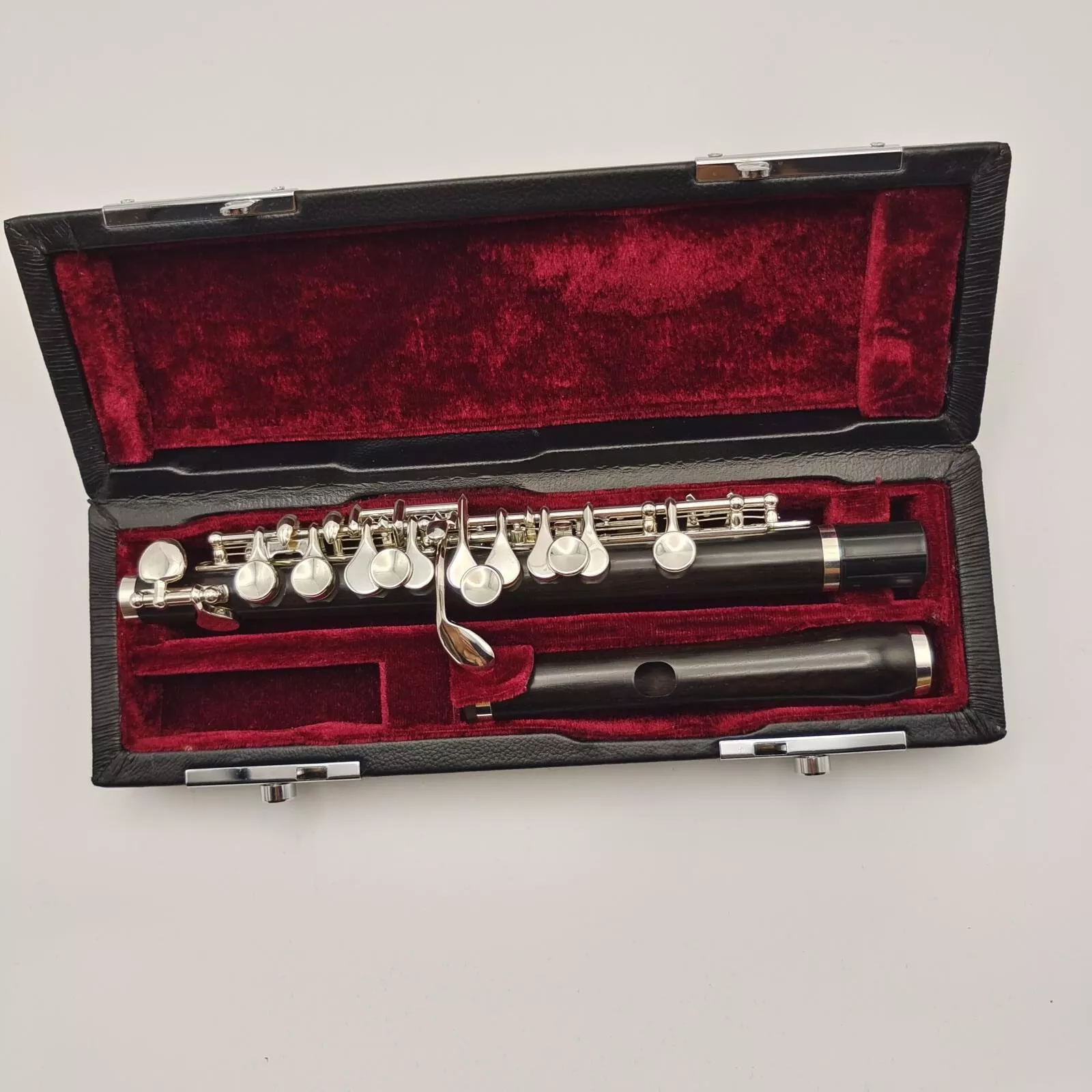 Musical Instrument Piccolo - Piccolo พร้อมคีย์ C ไม้มะเกลือชุบเงิน Nice Sound