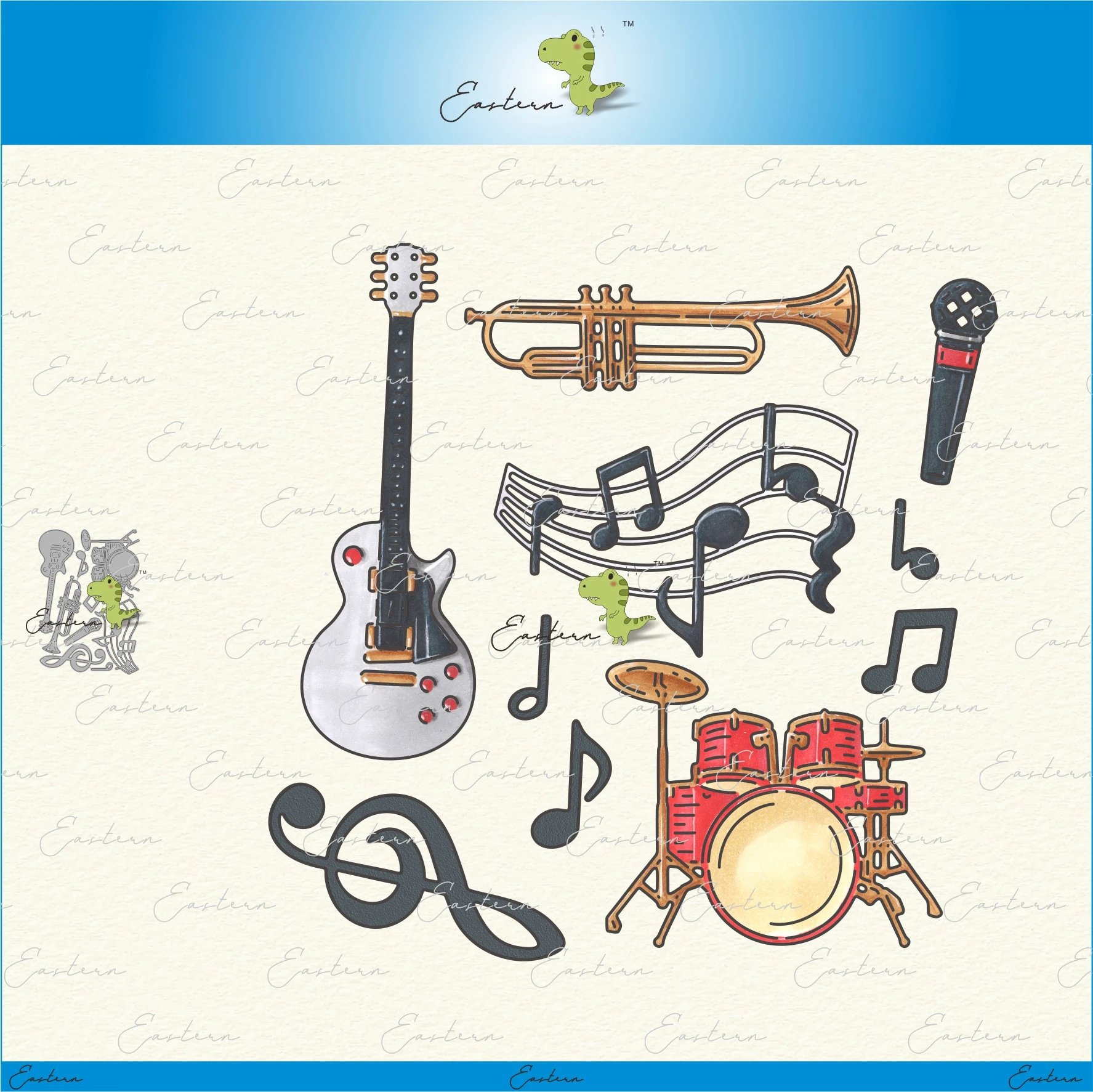 Musical Instrument Craft - ชุดเครื่องมือดนตรี ชุดตัดโลหะ 2021 แบบใหม่ แม่พิมพ์ DIY