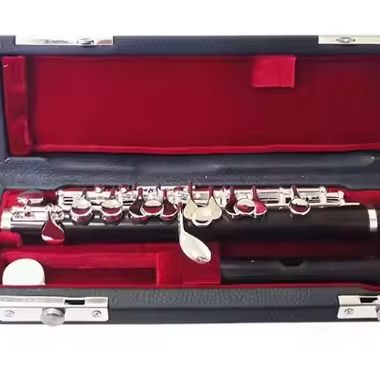 Musical Instrument Piccolo - เครื่องดนตรีพิคโคโลไม้มะเกลือชุบเงิน