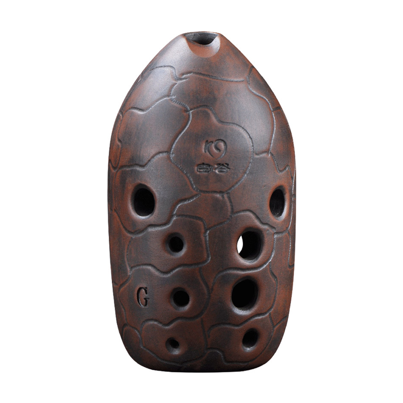 Musical Instrument Xun - 10หลุมเครื่องปั้นดินเผา Xun F โทน G ขลุ่ยขลุ่ยขลุ่ยขลุ่ยโอคาริน่าเปลี่ยนห้องคู่สำหรับผู้เริ่มต้น