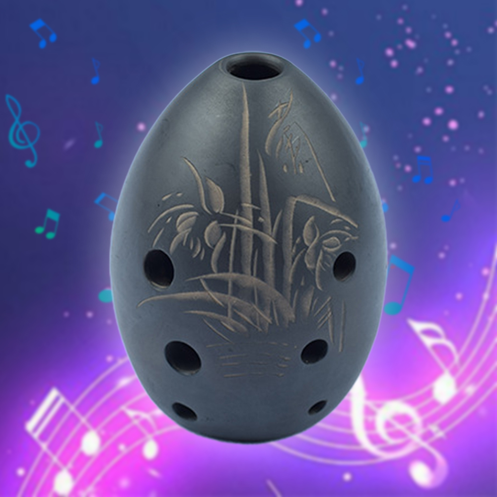 Musical Instrument Xun - โอคาริน่า 8 รู เครื่องดนตรีจีนโบราณ ทำจากดินเผา สำหรับผู้เริ่มต้น