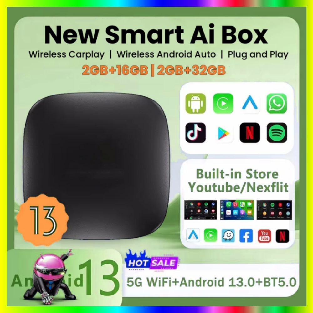 Musical Instrument Box - CarPlay กล่อง Ai Android13ทีวีกล่องรองรับ Netflix, YouTube
