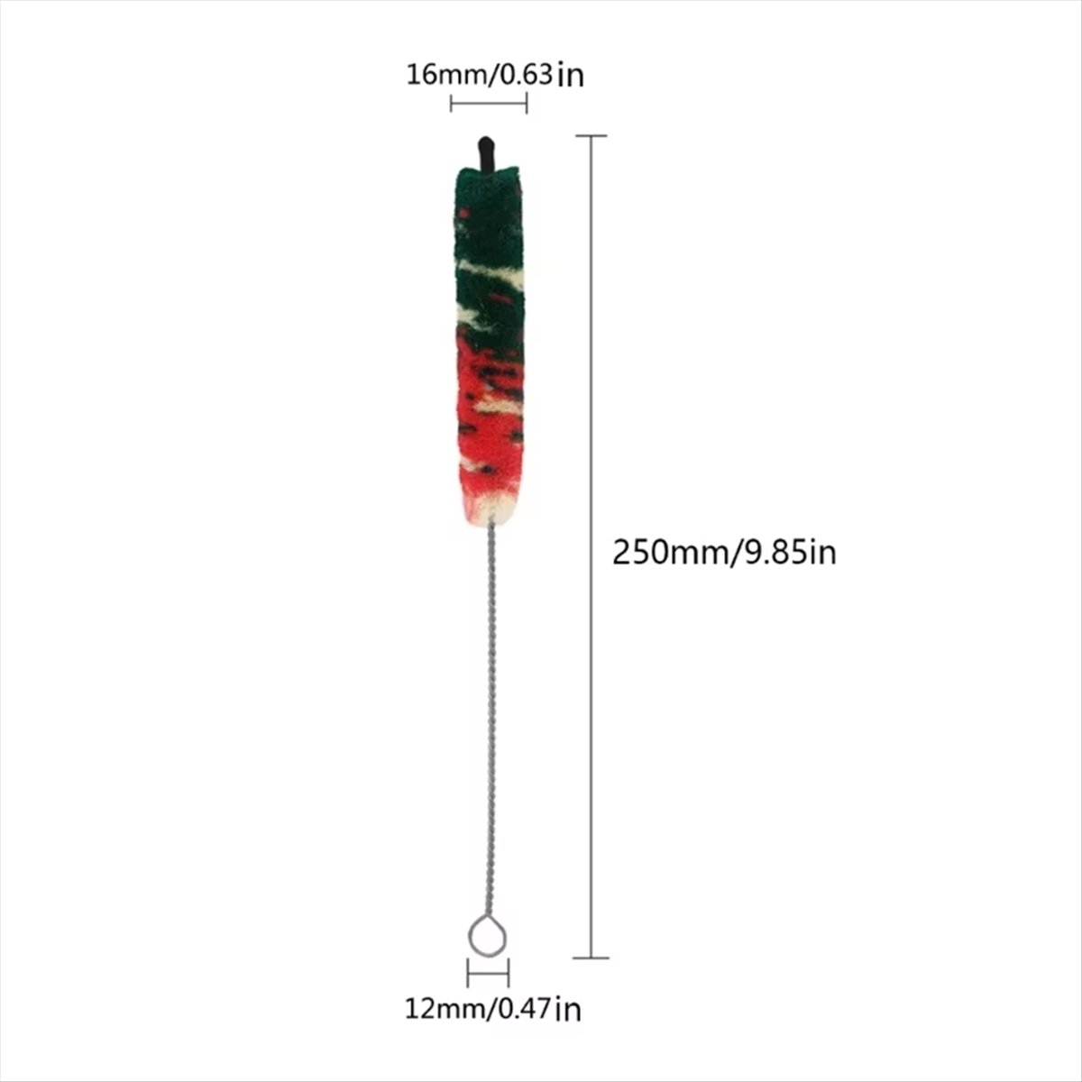 Musical Instrument Piccolo - A58Z อุปกรณ์ทำความสะอาดฟลุต แปรงทำความสะอาดแบบนุ่ม ยืดหยุ่น ป้องกันเครื่องดนตรีสำหรับปิคโคโลและฟลุต 57QC