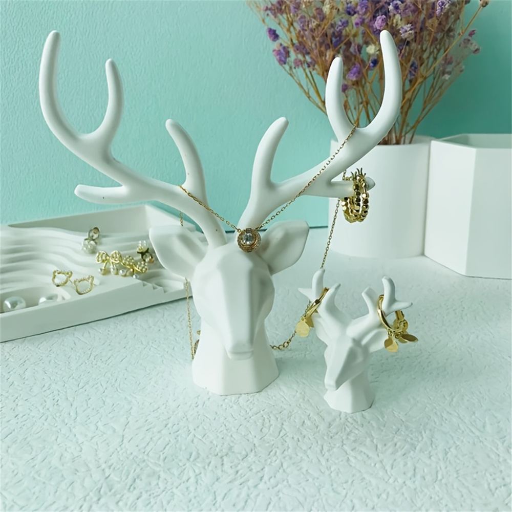 Musical Instrument Jewelry - 3D กวางฮอร์นเครื่องประดับสร้อยคอคริสตัลอีพ็อกซี่เรซินแม่พิมพ์เก็บแม่พิมพ์ซิลิโคนตกแต่งบ้าน DlY ตกแต่งรั้วสวน