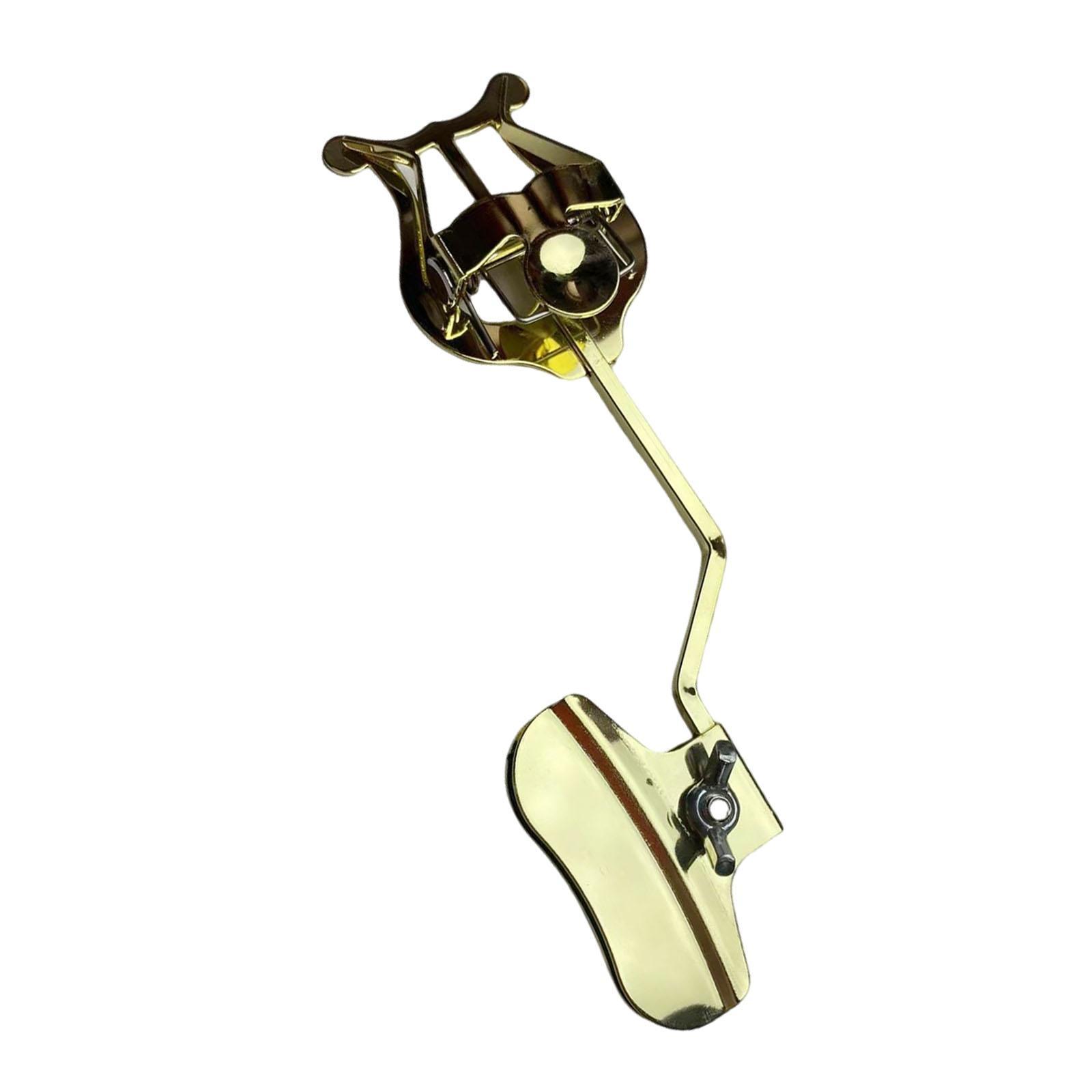 Musical Instrument Horn - ขาตั้งโน้ตเพลงสำหรับทรอมโบน ไลร์ และเครื่องดนตรีประเภทเป่าลม ขาตั้งโน้ตเพลงแบบพกพาสำหรับทรัมเป็ต ไลร์สำหรับการแสดงบนเวที