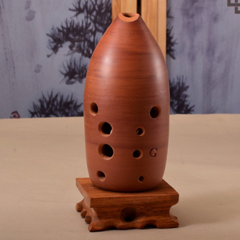 Musical Instrument Xun - เครื่องดนตรีโอคาริน่า 10 รู ทำจากดินเผา สำหรับการบำบัดด้วยเสียงและการทำสมาธิ เหมาะสำหรับผู้เริ่มต้น