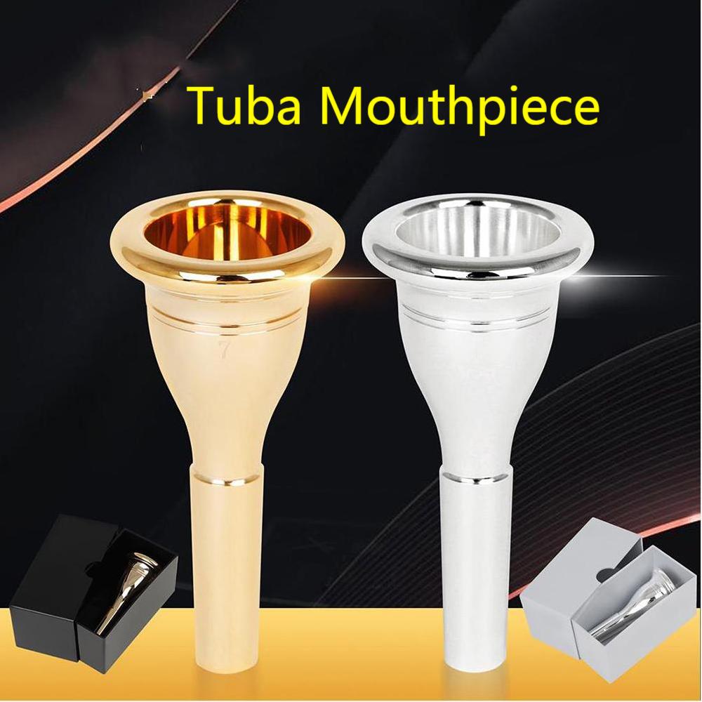 Musical Instrument Horn - No. 7 Bass Tuba Mouthpiece ทองเหลืองเครื่องมืออุปกรณ์เสริมขนาดใหญ่ถือ