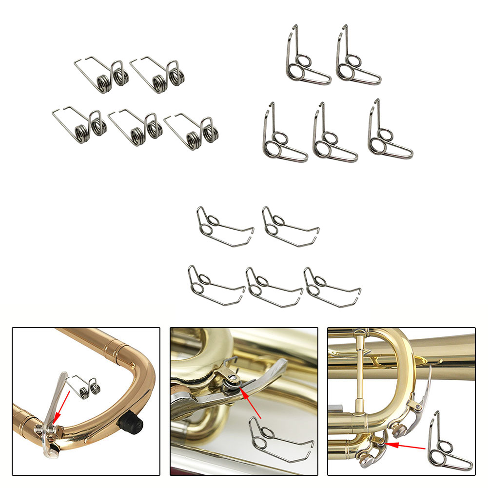 Musical Instrument Horn - สปริงวาล์วทรัมเป็ต 5 ชิ้น สปริงน้ำสำหรับทรัมเป็ต อุปกรณ์ทำทรัมเป็ต อุปกรณ์เสริมเครื่องดนตรี