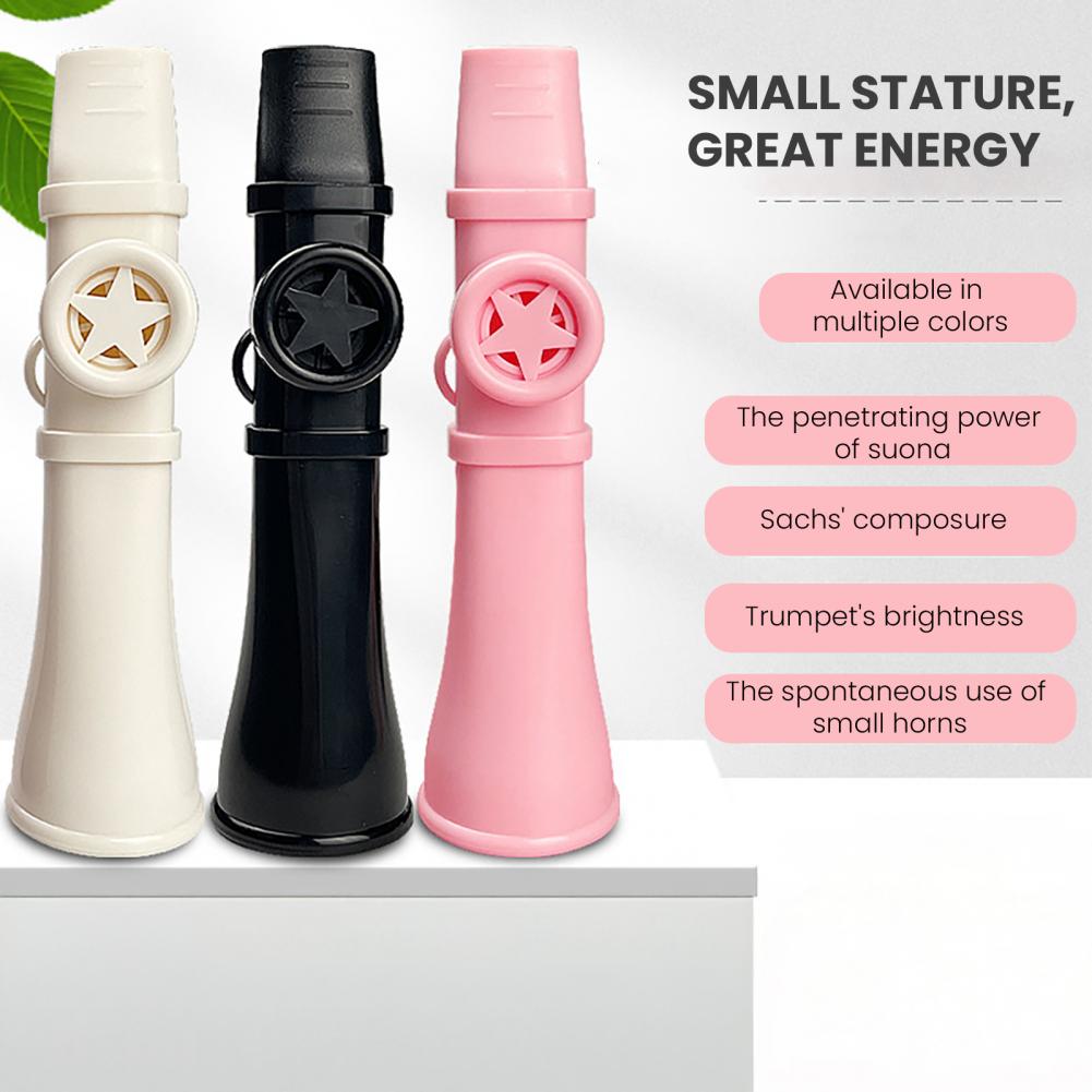 Musical Instrument Easy To Learn For Adults - คาซูพลาสติกขนาด 13.5 ซม. พร้อมสายคล้องคอ เรียนรู้ง่าย เครื่องดนตรีคาซูสำหรับผู้ใหญ่