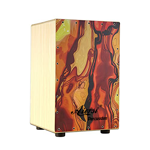 Musical Instrument Box - กล่องกลองคาฮองไม้สีสันสดใส ชุดเครื่องดนตรีเพอร์คัชชันสำหรับวงดนตรี การแสดงสดบนเวที การฝึกซ้อมดนตรีประจำวันสำหรับผู้เริ่มต้น