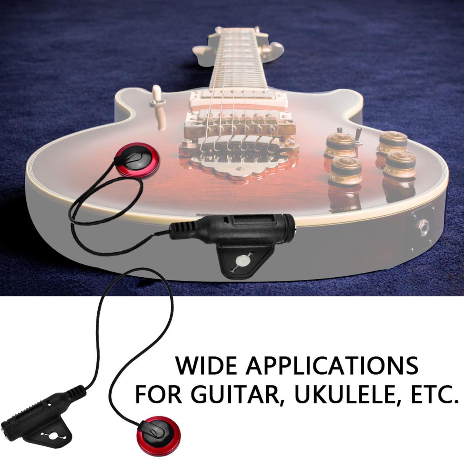 ไมโครโฟนแบบสัมผัสเพียโซสำหรับก - Musical Instrument Guitar บทวิจารณ์และราคา