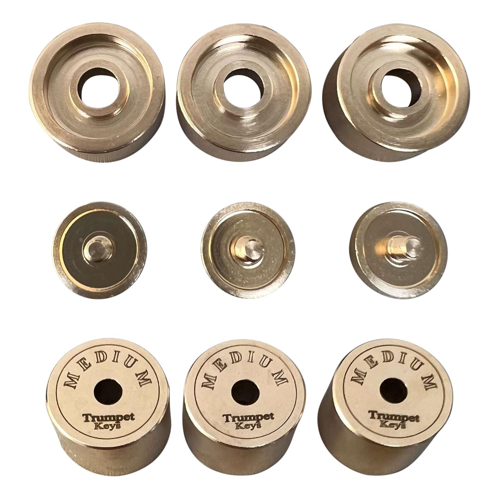 9Pcs แตรวาล์วหมวกทรัมเป็ตอะไหล - Musical Instrument Horn บทวิจารณ์และราคา