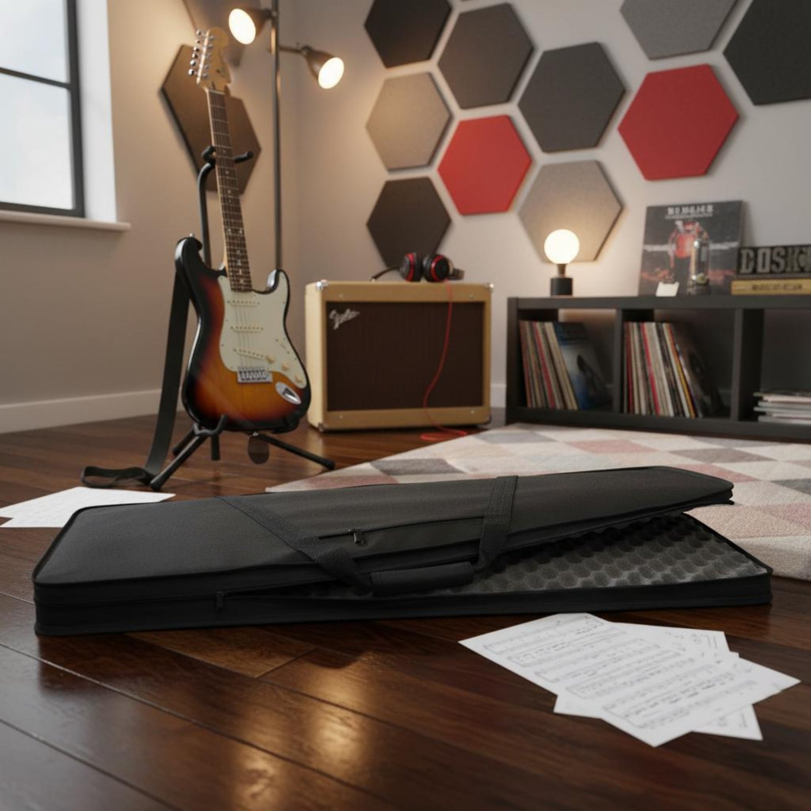 กระเป๋ากีตาร์โฟมน้ำหนักเบา กัน - Musical Instrument Guitar บทวิจารณ์และราคา
