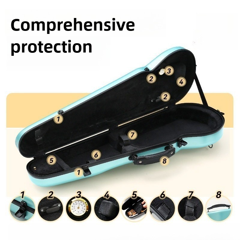 เคสไวโอลินคาร์บอนไฟเบอร์ ป้องก - Musical Instrument Box บทวิจารณ์และราคา