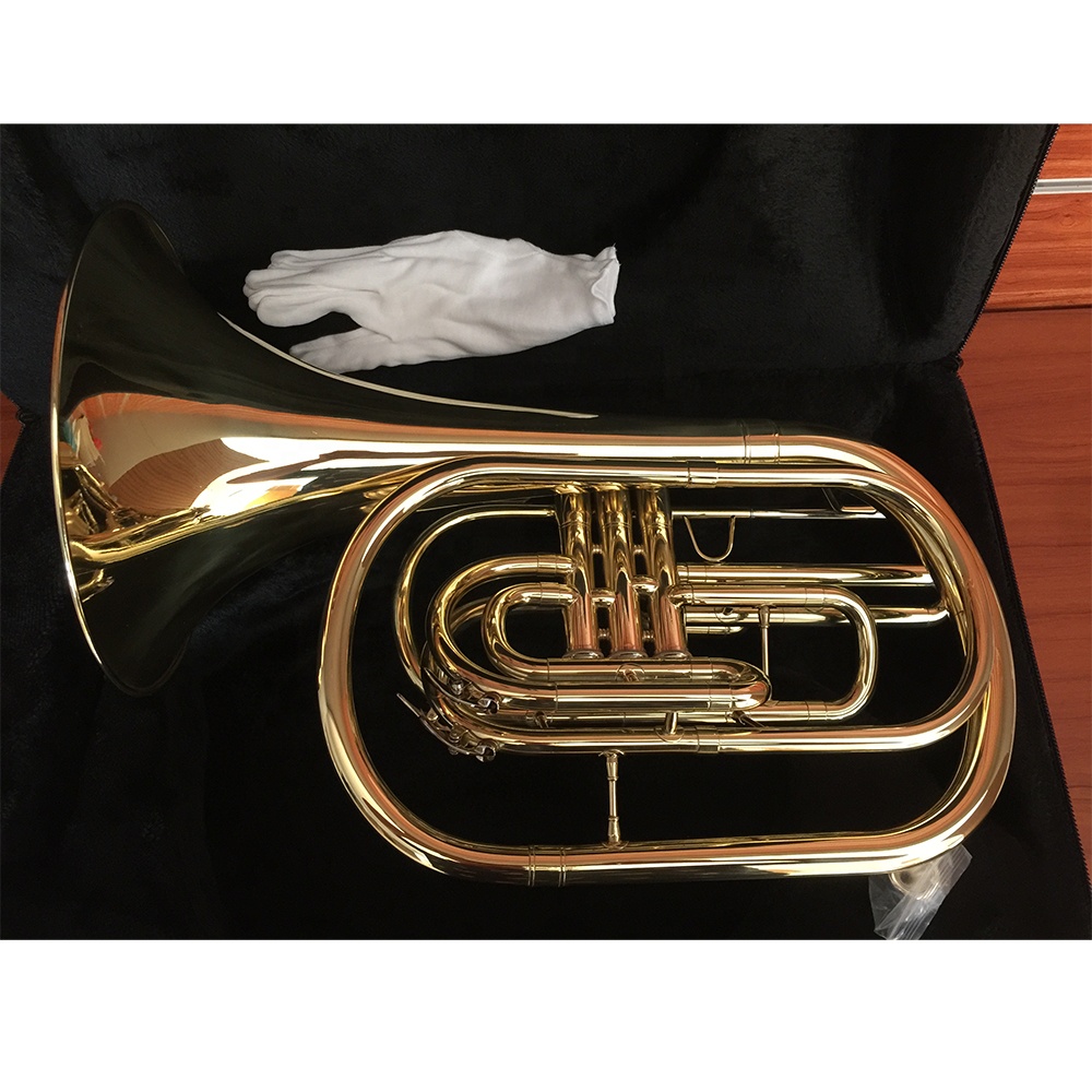 แตรฝรั่งเศสเคลือบทอง Bb คุณภาพ - Musical Instrument Horn บทวิจารณ์และราคา