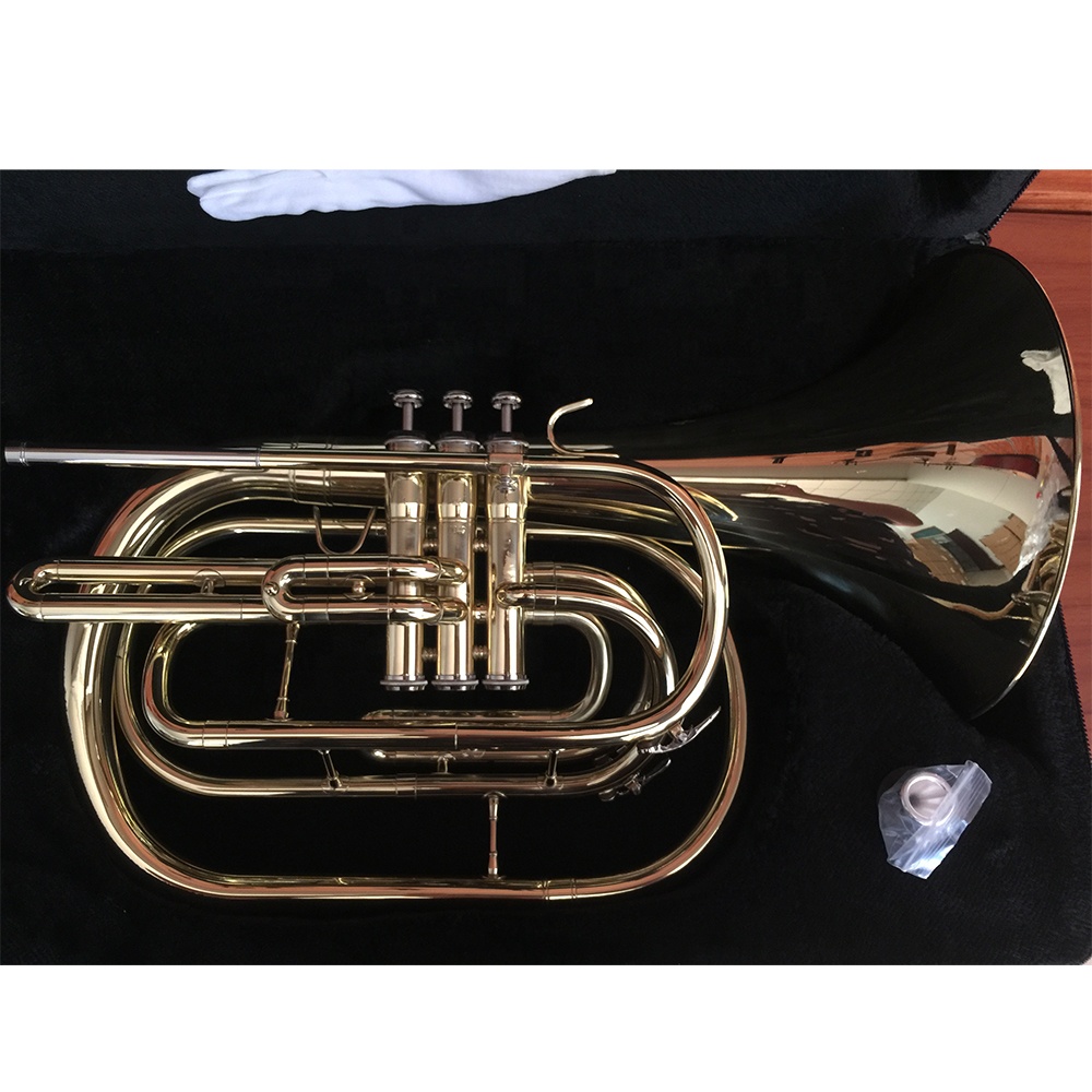 แตรฝรั่งเศสเคลือบทอง Bb คุณภาพ - Musical Instrument Horn บทวิจารณ์และราคา