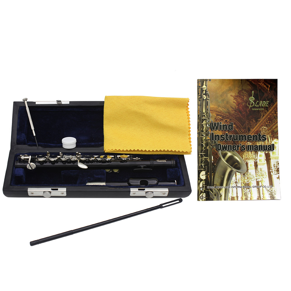 ขลุ่ยขลุ่ยสีดำครึ่งขนาดพร้อมกล - Musical Instrument Piccolo บทวิจารณ์และราคา