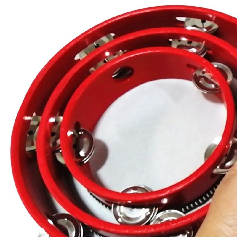 กลองสำหรับผู้ใหญ่มือถือกลองระฆ - Tambourine Hand Drum บทวิจารณ์และราคา