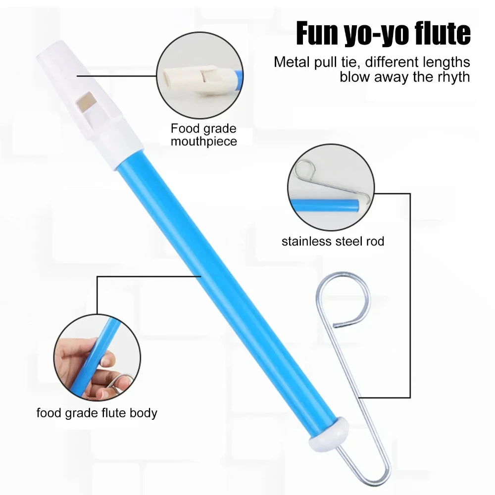 1PC สไลด์ฟลุตพิคโคโลเด็กเครื่อ - Musical Instrument Piccolo บทวิจารณ์และราคา