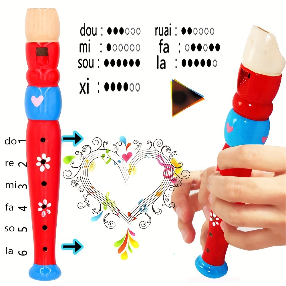 ขลุ่ยไม้ 1 ชิ้น 6 รู หลากสี ลา - Musical Instrument Piccolo บทวิจารณ์และราคา