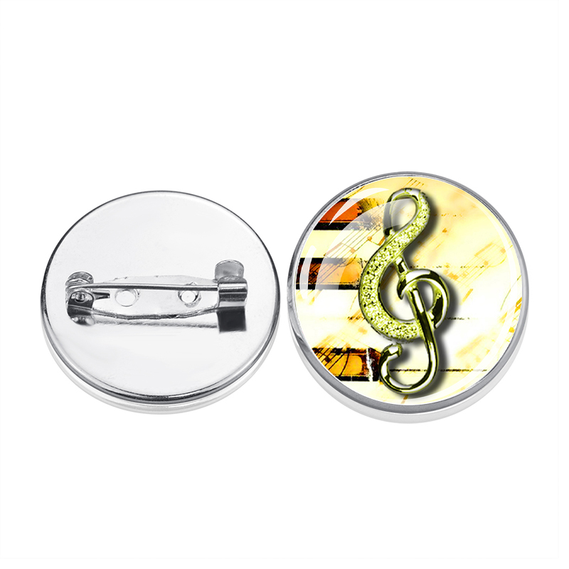 เข็มกลัดเงินรูปโน้ตดนตรี 1 ชิ้ - Musical Instrument Jewelry บทวิจารณ์และราคา