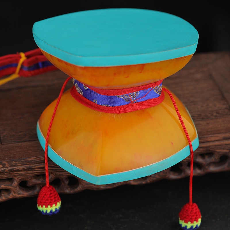 กลองมือเนปาลขนาด 12 ซม. พร้อมก - Tambourine Hand Drum บทวิจารณ์และราคา