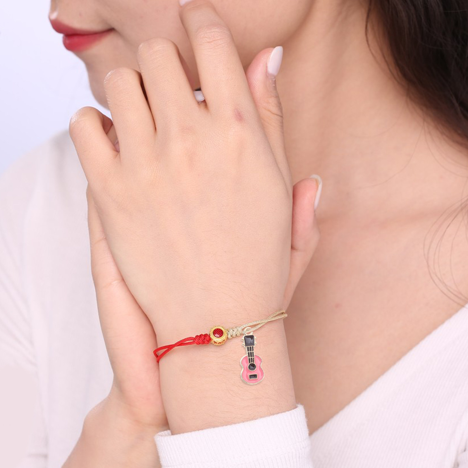 50 ชิ้น จี้กีตาร์จิ๋ว จี้โลหะผ - Musical Instrument Jewelry บทวิจารณ์และราคา