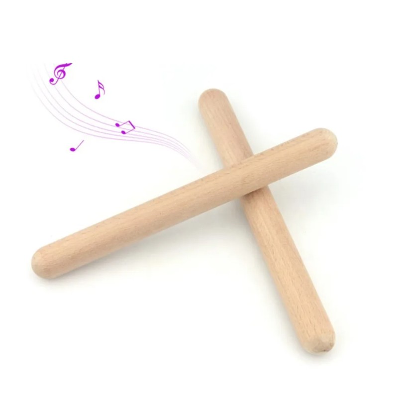 ไม้จังหวะทำจากไม้ธรรมชาติแบบยั - Musical Instrument Craft บทวิจารณ์และราคา