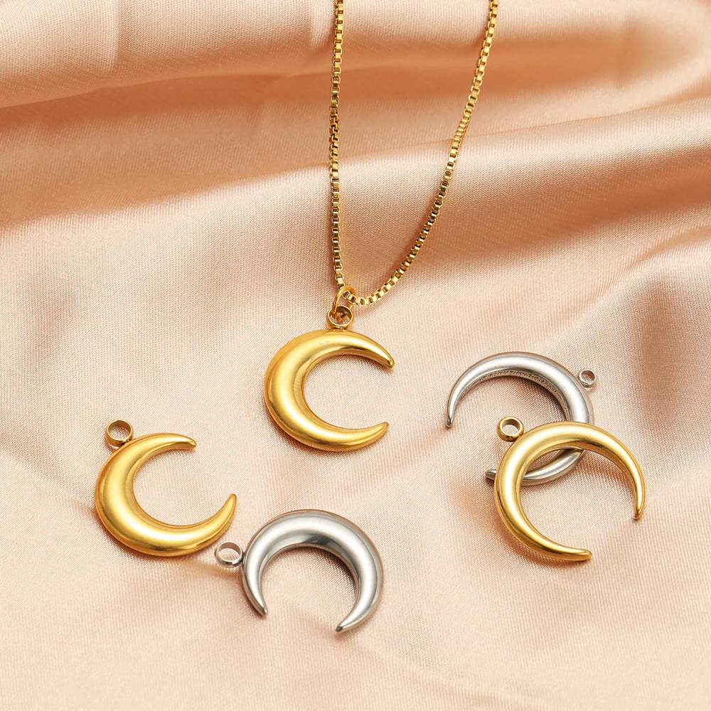 5pcs สแตนเลสสตีล Moon Horn Cha - Musical Instrument Jewelry บทวิจารณ์และราคา