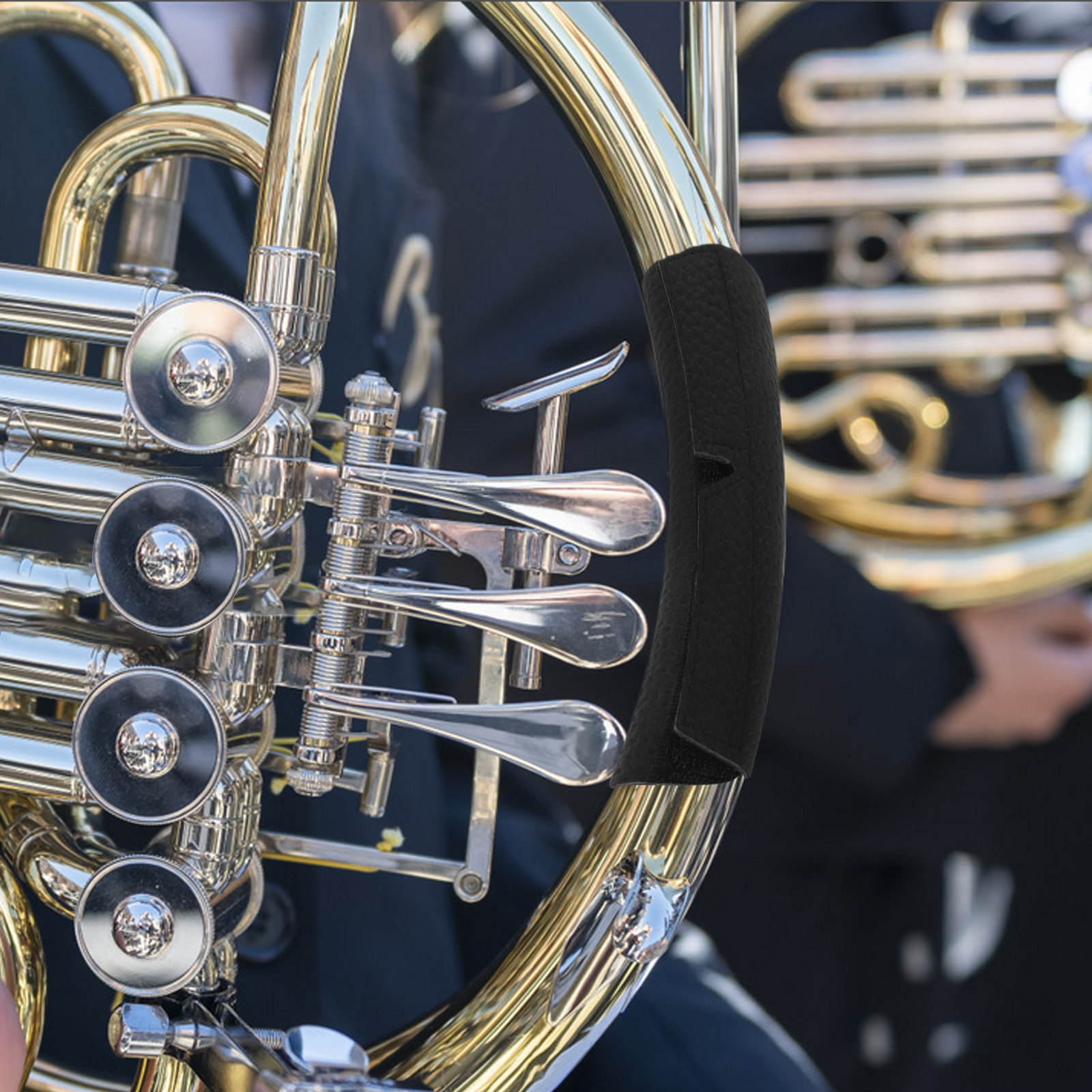 ปลอกมือจับแตรฝรั่งเศสสีดำ วัสด - Musical Instrument Horn บทวิจารณ์และราคา
