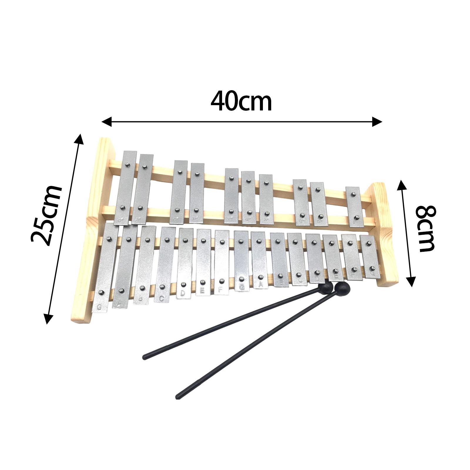 ไซโลโฟนโลหะ 25 คีย์ ของเล่นดนต - Musical Instrument Glockenspiel บทวิจารณ์และราคา