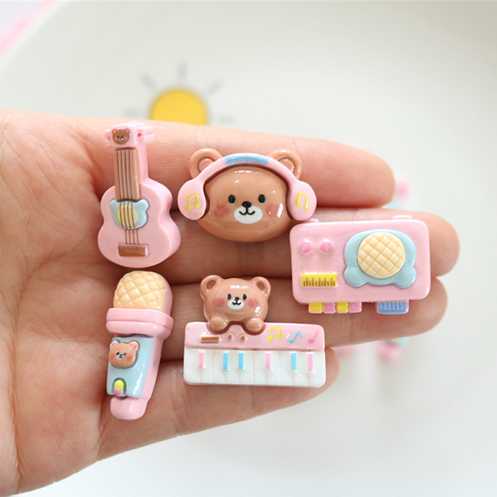 10ชิ้นหมีเงาวาวเครื่องดนตรีเรซ - Musical Instrument Jewelry บทวิจารณ์และราคา